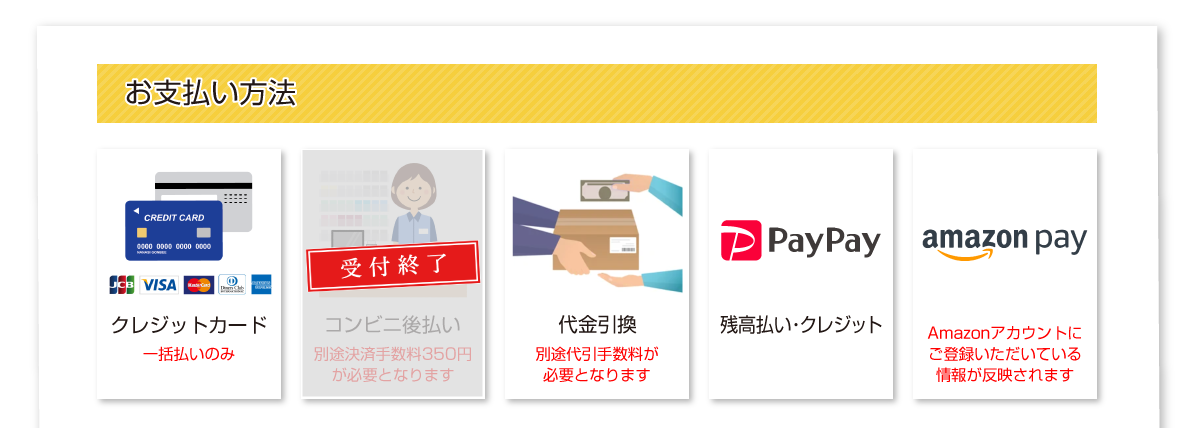 お支払い方法